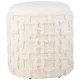 Möbel Boss Hocker Stoff 40 x 45 x 40 cm Creme