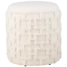 Möbel Boss Hocker Stoff 40 x 45 x 40 cm Creme