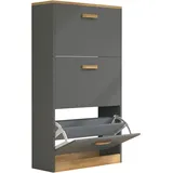 VCM Halom M 105 x 59 x 22 cm schwarz / schwarz