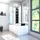 AcquaVapore Kombination Badewanne Dusche K55-R01 Duschtempel 100x170 cm