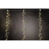 Trendline LED-Lichtervorhang Micro Außen 1,9 x 1,5 m warmweiß mit Timer