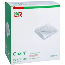 + Prisoma GmbH Gazin Mullkomp.10x10 cm steril 8fach