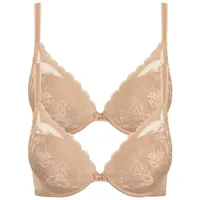 LISCA 2er Pack Push up BH in sweet almond