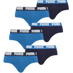 Puma Herren Slip Basic Brief Unterhose Unterwäsche 4er 6er 8er Pack in S 6er Pack