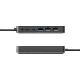 Targus HD7002GL USB-C 7-in1 Dual HDMI Mobile Dock - Grey - für Marke Dockingstations: Universal USB-C® Power Delivery