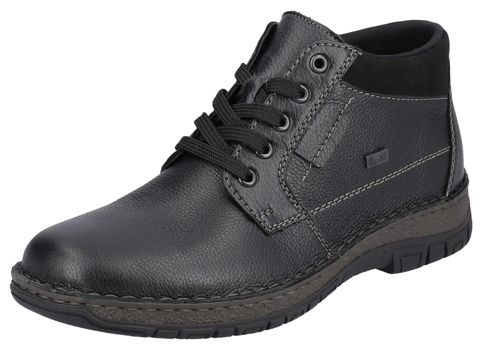 Winterstiefelette RIEKER Gr. 46, schwarz Herren Schuhe mit Schurwollfutter