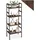 Tectake tectake® Leiterregal castle 57,5 x 35,5 x 139cm,