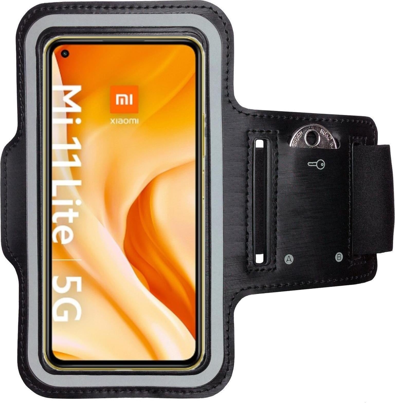CoverKingz Sportarmband für Xiaomi 11 Lite 5G NE/Mi 11 Lite 5G (Xiaomi Mi 11 Lite 5G, Xiaomi 11 Lite 5G NE), Smartphone Hülle, Schwarz