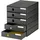 Styro Styroval Pro Schubladenbox A4 5-tlg. schwarz