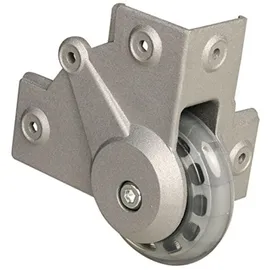 Adam Hall Hardware 37451 S Einbau Eckrolle mit weichem Rad 75 mm