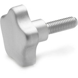ganter norm Ganter Normelemente | Edelstahl - Sterngriffschraube - GN 5334-50-M10-40 | matt gestrahlt | 1 Stück
