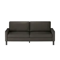 Max Schelling Ledersofa mit Winkelfüßen Maximum , braun , Maße (cm): B: 204 H: 86 T: 97.0