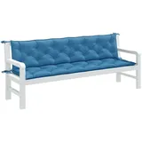 vidaXL Gartenbankauflage 200 x 50 x 7 cm melange blau 2 St.