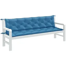 vidaXL Gartenbankauflage 200 x 50 x 7 cm melange blau 2 St.