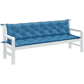 vidaXL Gartenbankauflage 200 x 50 x 7 cm melange blau 2 St.