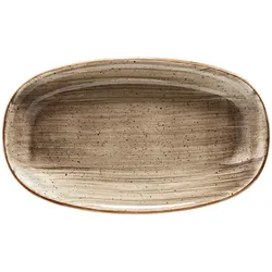 6 x Aura Terrain Gourmet Platte oval 34x19cm * -  Bonna Premium Porcelain