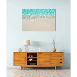 queence Acrylglasbild »Euphrates«, Strand-Meer-Meer Bilder-Foto-Spa-Spa Bilder, (1 St.), Fine Art-Print in Galeriequalität queence Farbe Bild(er): beige