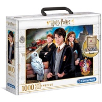 CLEMENTONI 61882 Brief Case Harry Potter – Puzzle 1000 Teile ab 9 Jahren, Erwachsenenpuzzle im Koffer-Design, Geschicklichkeitsspiel für die ganze Familie, ideal als Geschenk