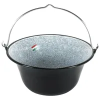 Grillplanet Gulaschkessel 10 L emailliert schwarz