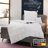 SPESSARTTRAUM Daunenbettdecke SPESSARTTRAUM "Exklusiv, Bettdecken für Sommer und Winter, Decke", weiß, B:155cm L:200cm, Bezug: 100% Baumwolle. Füllung: 100% Daunen, Bettdecken, 5 Wärmeklassen & 8 Größen, Bestseller