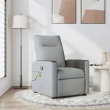 vidaXL Massagesessel Hellgrau Stoff