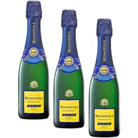 Heidsieck & Co. Monopole Champagne Blue Top Brut, (1 x 0.375 l) | 375 ml (3er Pack)