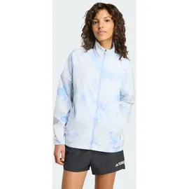 adidas TERREX Multi Spray Dye CLIMA365 Windjacke - white/glow blue XS