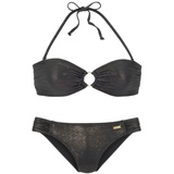 LASCANA Bandeau-Bikini, Damen schwarz, Gr.40 Cup A/B,