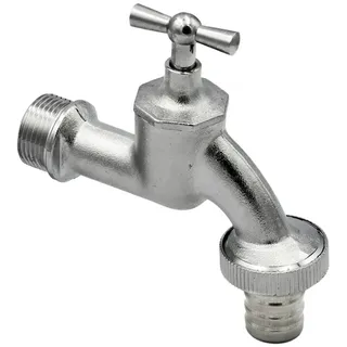 stabilo-sanitär Messing Ventilauslaufhahn Wasserhahn 3/4 Zoll DN20 mit Schlauchtülle