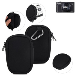 K-S-Trade Kameratasche für Canon PowerShot SX740 HS, Kameratasche Schutz-Hülle Kompaktkamera Tasche Travelbag sleeve schwarz
