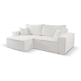 Kaiser L-förmiges Bohoo-Ecksofa mit Schlaffunktion Ecru Links