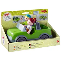 HABA Unisex Minipuppe Little Friends Spielset Draußen unterwegs 1er Pack