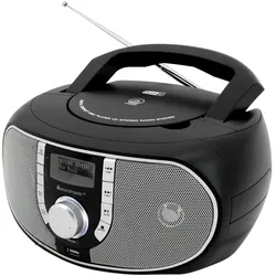 Soundmaster SCD1700SW tragbares Radio mit CD-Player MP3 Hörbuchfunktion DAB+ UKW-Radio USB-Anschluss Kopfhöreranschluss Einschlaffunktion