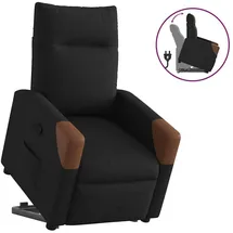 vidaXL Relaxsessel mit Aufstehhilfe Stoff 86 x 100 x 86 cm Schwarz
