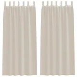vidaXL Voile-Vorhänge 2 pcs Sand 260 x 140 cm Polyester