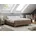 MKS Boxspringbett ohne Kopfteil mit Bettkasten Bett niedriges Kopfteil Polsterbett ohne Kopfteil LESS 160x200cm Braun H4 Braun