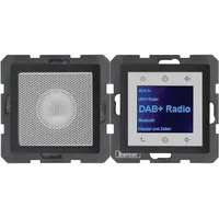 Berker Radio Touch mit Lautsprecher UP DAB+ Bluetooth Q.x anthrazit samt 30806086