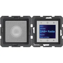 Berker Radio Touch mit Lautsprecher UP DAB+ Bluetooth Q.x anthrazit samt 30806086