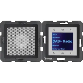 Berker Radio Touch mit Lautsprecher UP DAB+ Bluetooth Q.x anthrazit samt 30806086