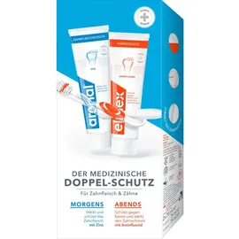 Aronal Zahnpasta 75 ml + Elmex Zahnpasta 75 ml Doppel-Schutz