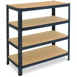 shelfplaza Schwerlastregal Metall 100x30x40 cm Anthrazit 4 Böden 175 kg Traglast pro Boden