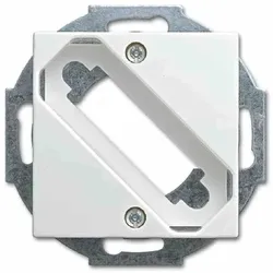 Busch-Jaeger BUSCH-BALANCE SI Tragring, D-Subminiatur, alpinweiß, glänzend, Befestigung mit Schraube, ohne Beschriftungsfeld