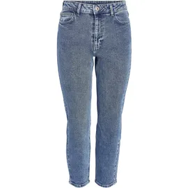Noisy May Damen Ankle Jeans Lockere Slim Fit Denim Hose High Waist NMMONI, Farben:Blau, Größe:26W / 32L, Beinlänge:L32 - 26W / 32L
