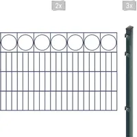 Arvotec Doppelstabmattenzaun »883 - 100«, (Set, 5 St., grau (anthrazit)