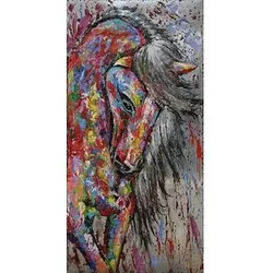 Garden Pleasure Wandbild 3D Pferd, Metall