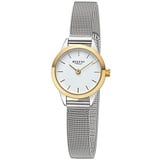 REGENT Damen Armbanduhr Analog Metallarmband silber URF1442 - Silber