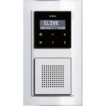 Gira Unterputz-Radio RDS System 55 Schwarzglasoptik 248005