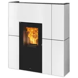 Edilkamin wasserführender Pelletofen | BLADE H 15 EVO | 14,9 kW | Stahl Weiß