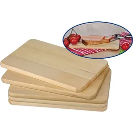 Böttcher-AG Frühstücksbrettchen Holz 5-tlg. 21,5 x 13,5 x 1 cm