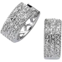 Diamonds by Ellen K. Creolen Gold 585 weiß 0,15ct. 0,25